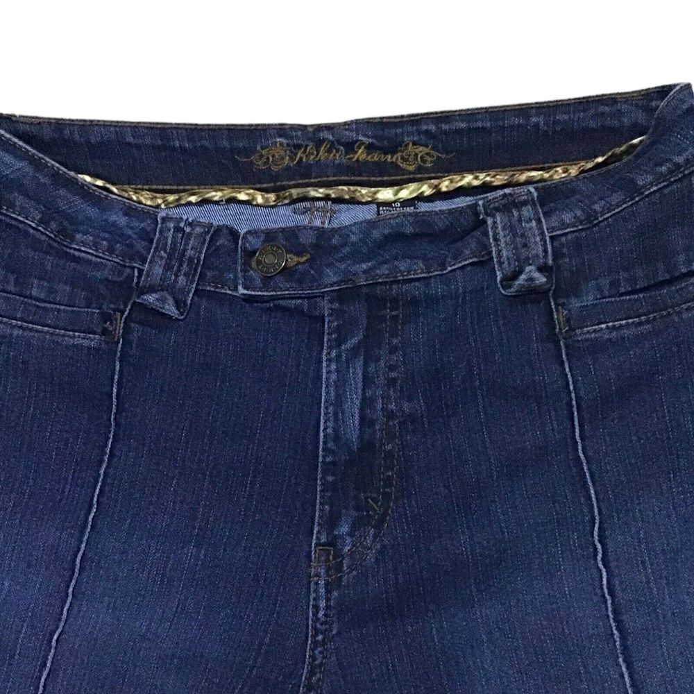 Kikut Jeans Women’s Denim Bootcut Size 10 Flat Pocket Retro - Picture 2 of 4